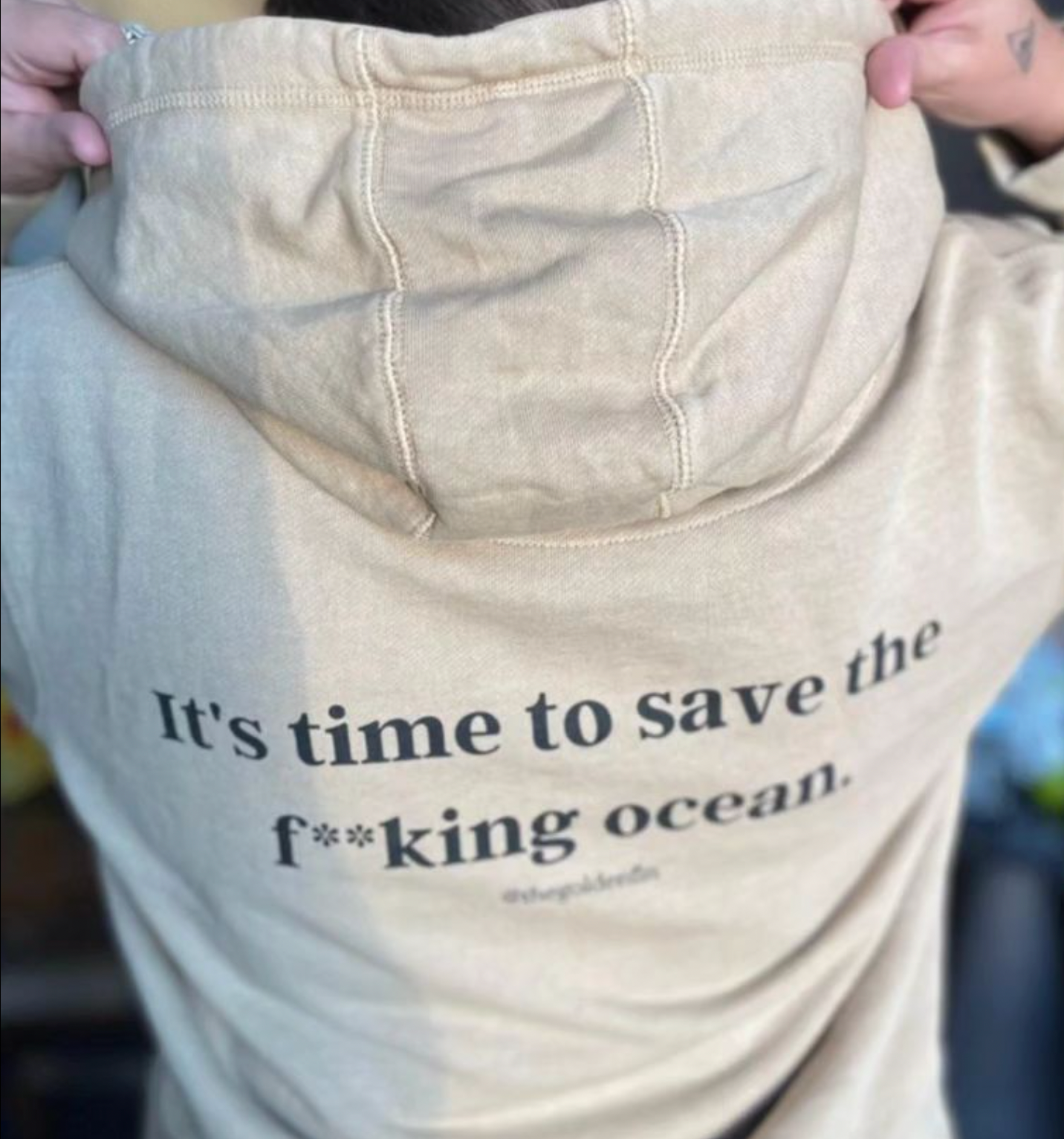 It's Time To Save The F**king Ocean™ - Organic Cotton Hoodie